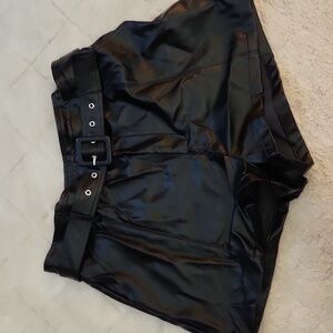 Altar'd State belted faux leather shorts
